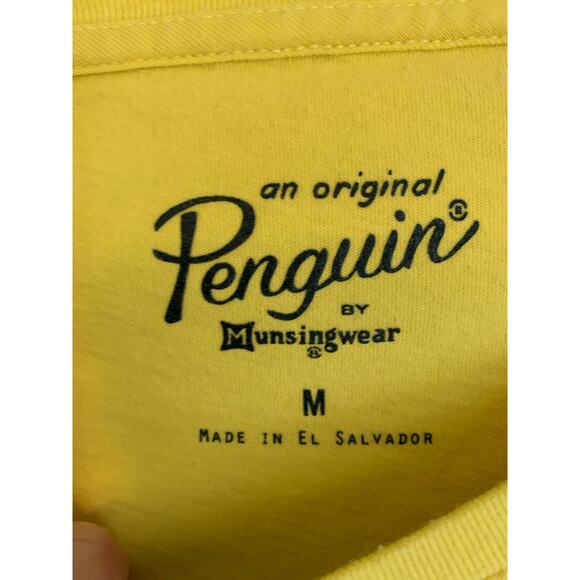 An Original Penguin by Musingwear Men's Medium Yellow "Winging It" T shirt - Picture 3 of 5